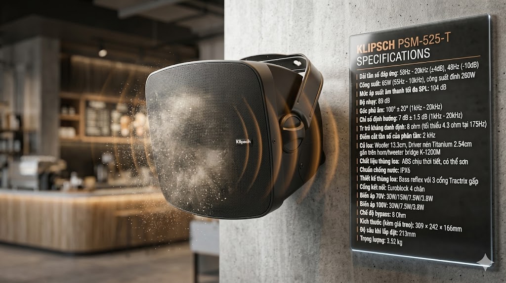 Loa treo tường Klipsch PSM-525-T