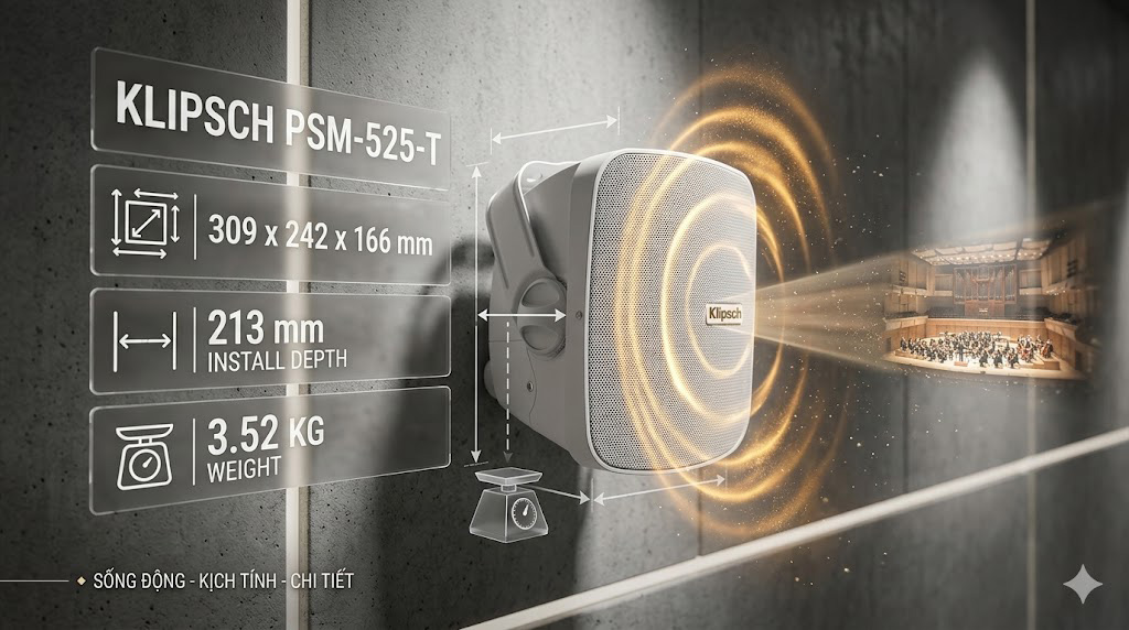 Loa treo tường Klipsch PSM-525-T