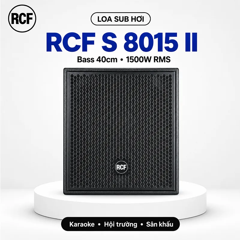Loa Sub Hơi Bass 40cm RCF S 8015II (Sub đơn,1500W/6000W, SX: Italy)