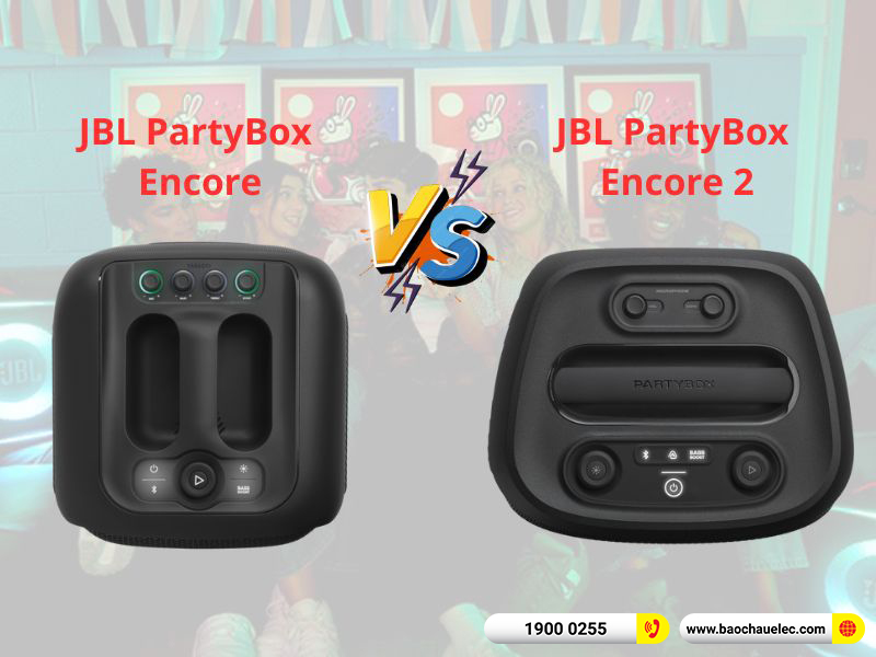 So sánh loa JBL Partybox encore và encore 2