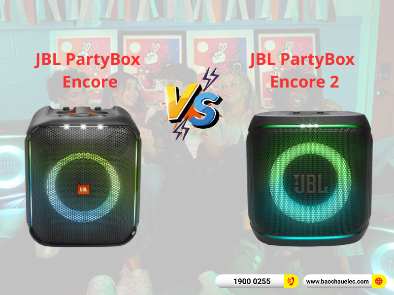 So sánh loa JBL Partybox encore và encore 2