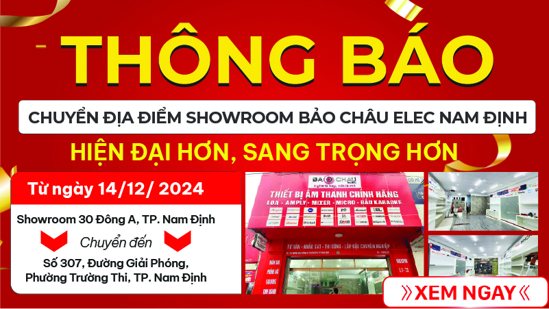 Bảo Châu Elec thông báo chuyển địa điểm showroom Nam Định