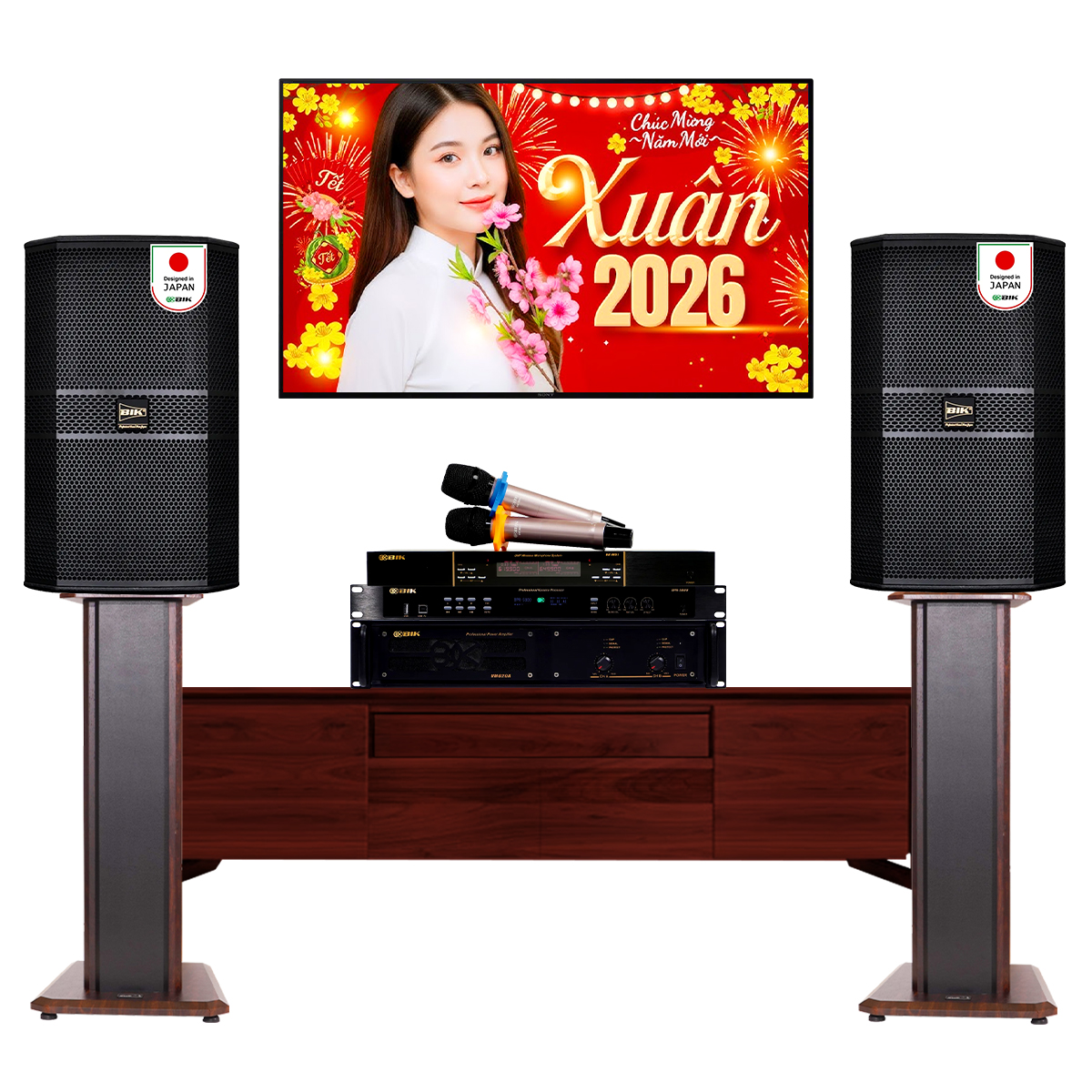 Dàn karaoke đồng bộ BIK New 2026-14 (BIK BBK-S310, BIK VM620A, BIK BPR-5800, BIK VK- M51)