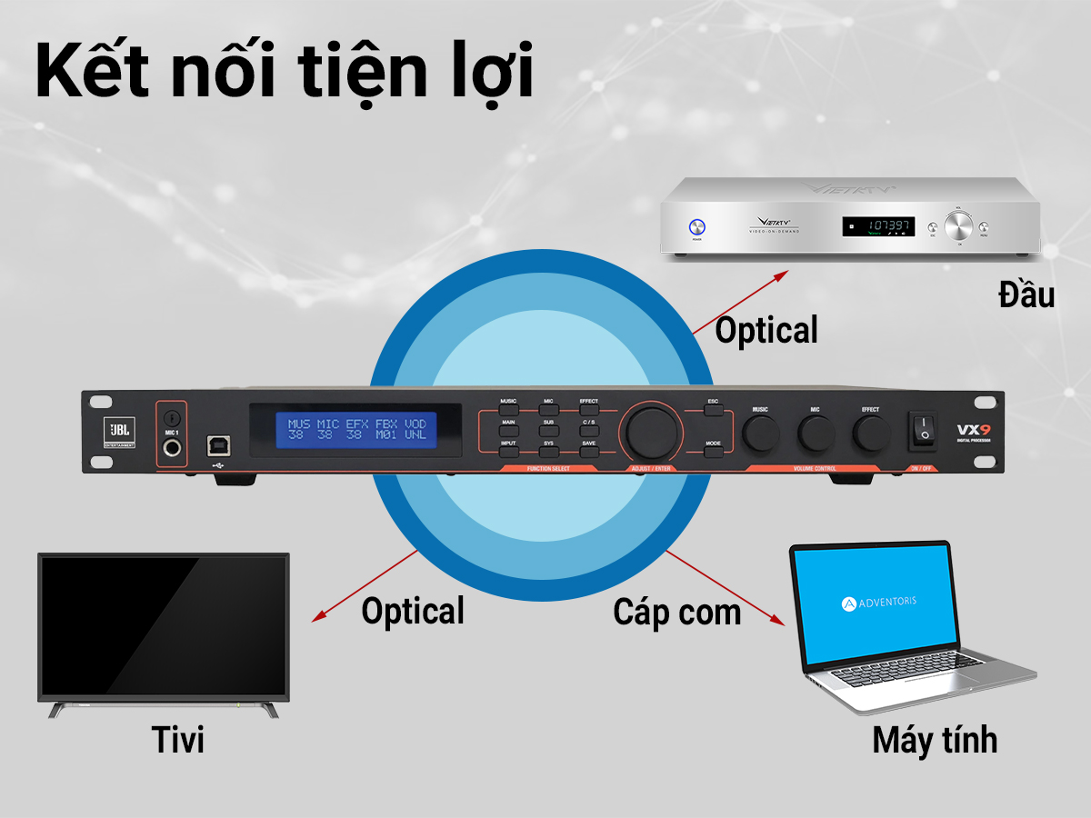 vang số JBL VX9