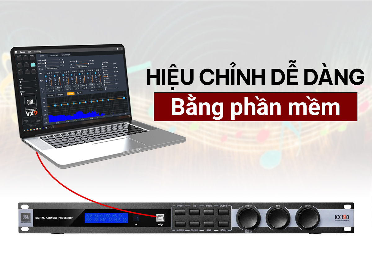 Vang số JBL KX190