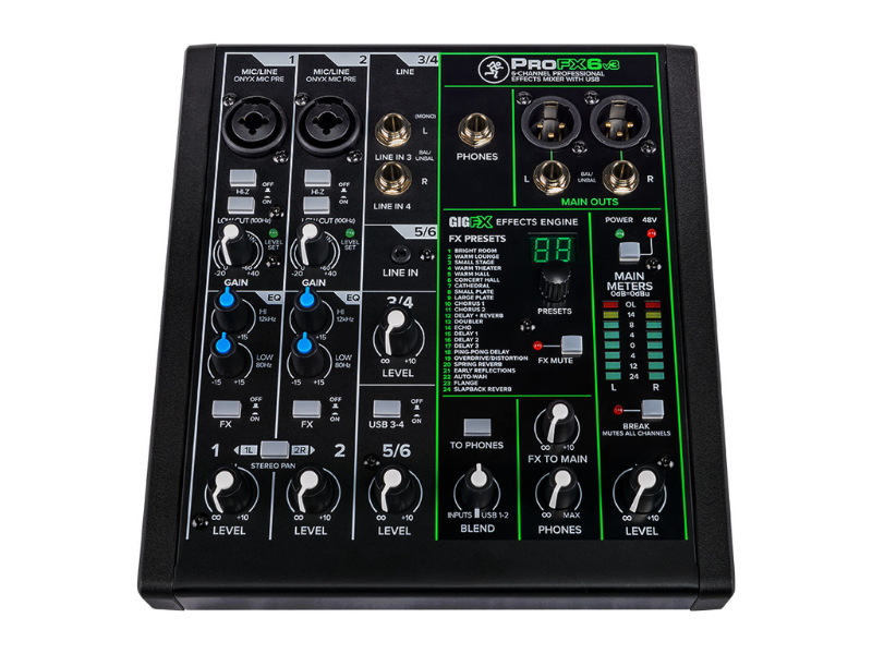 Mixer Mackie ProFX6v3