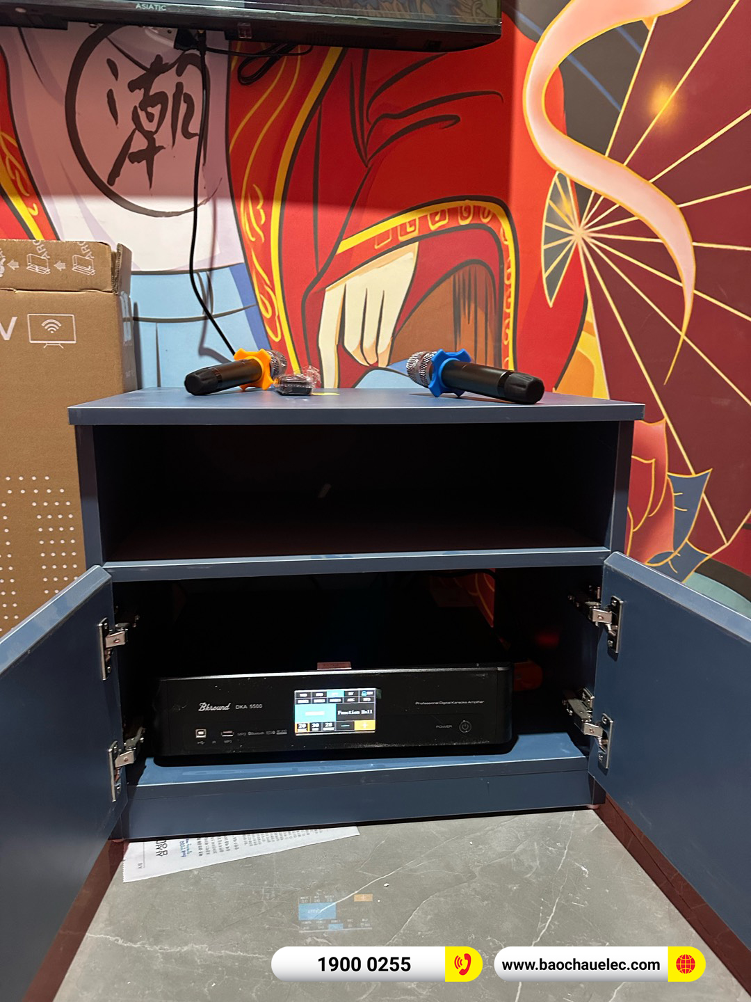 Lắp đặt 10 ph&ograve;ng karaoke box mini cho chị Nguyệt tại H&agrave; Nội 