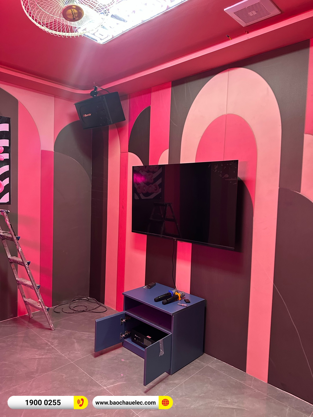 Lắp đặt 10 ph&ograve;ng karaoke box mini cho chị Nguyệt tại H&agrave; Nội 