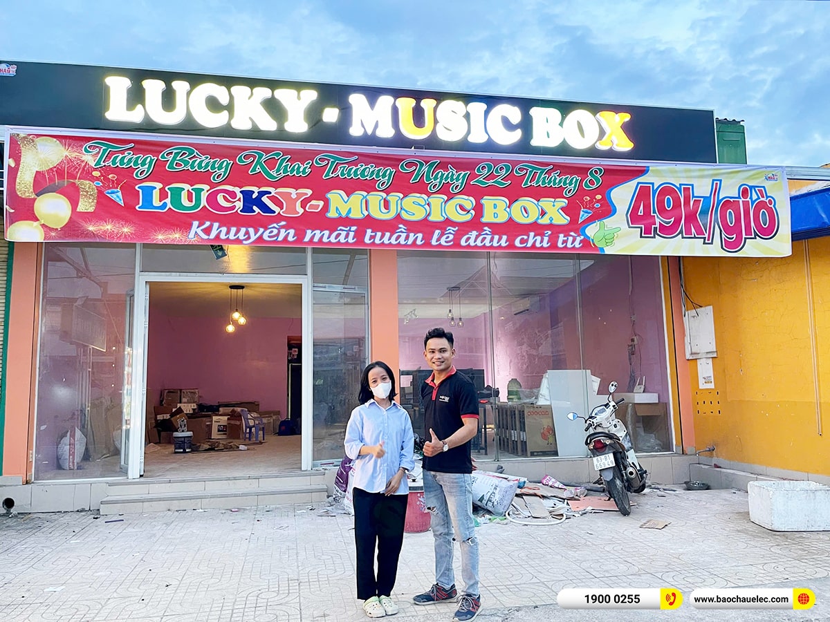 Lắp đặt 10 phòng karaoke box mini cho quán Lucky Music Box tại Tiền Giang