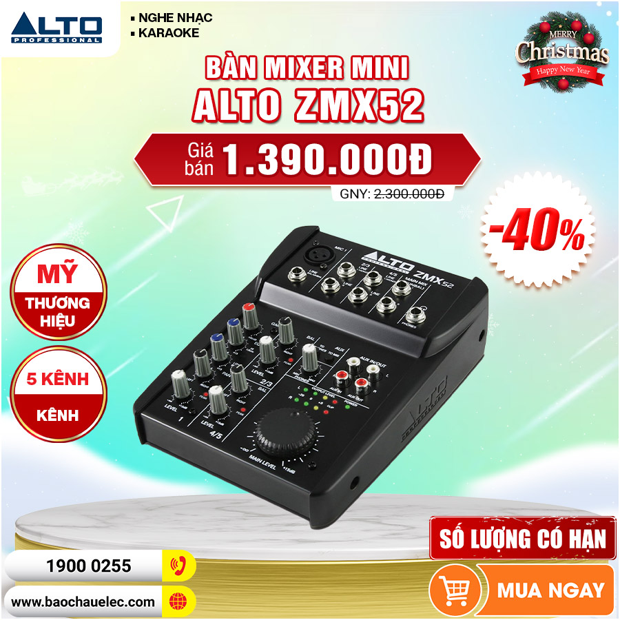 bàn mixer mini alto zmx52
