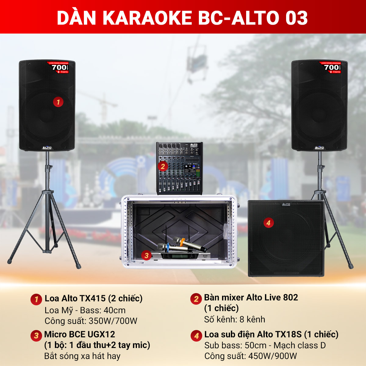 Dàn karaoke BC-ALTO 03