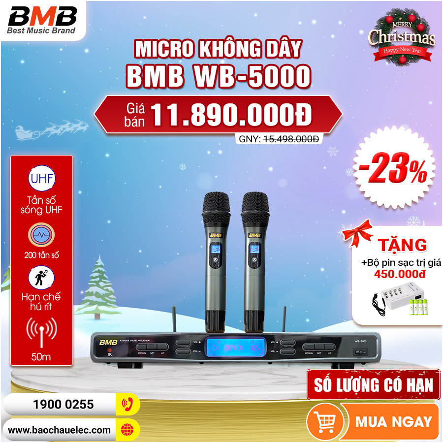 micro không dây bmb wb-5000