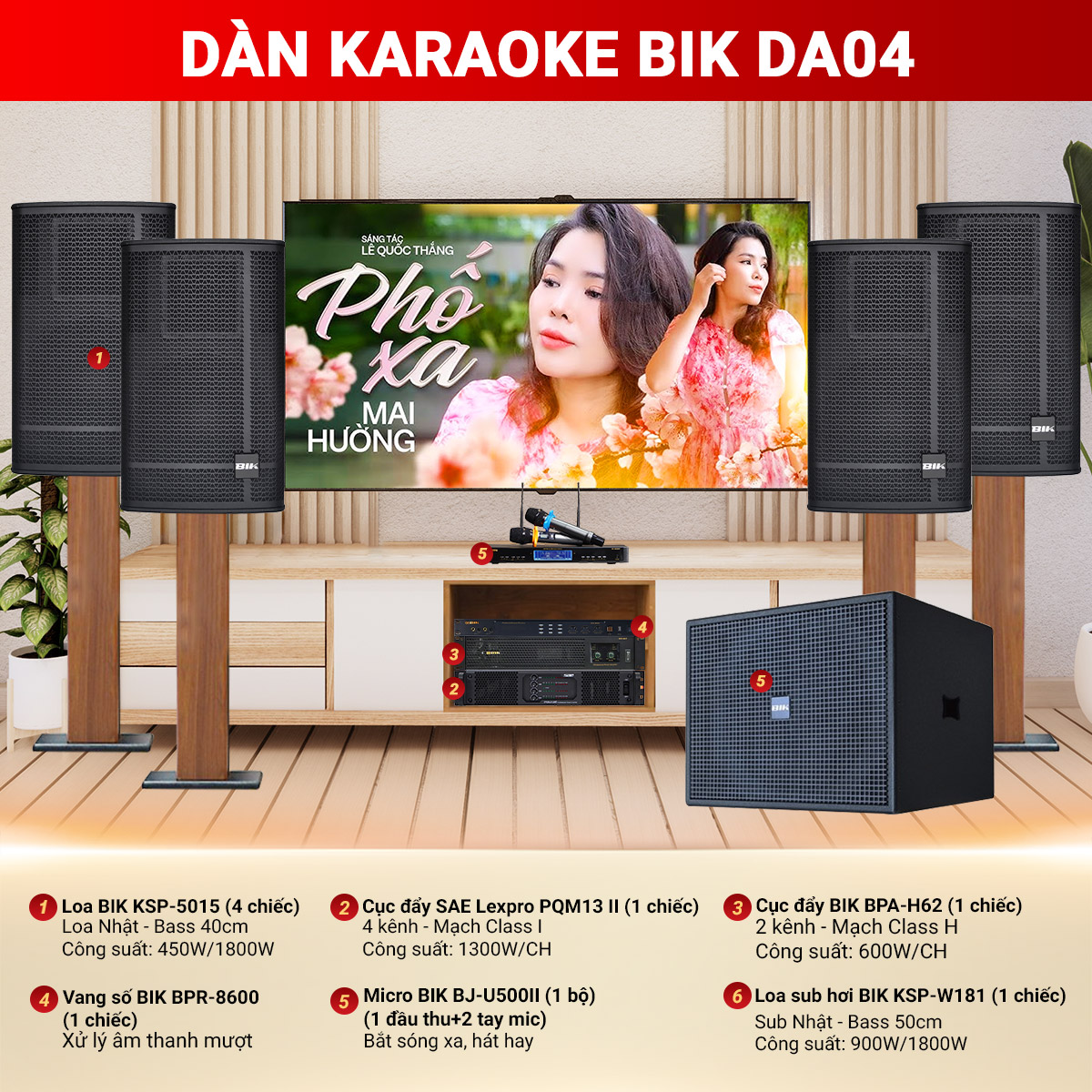 Dàn karaoke BIK DA04