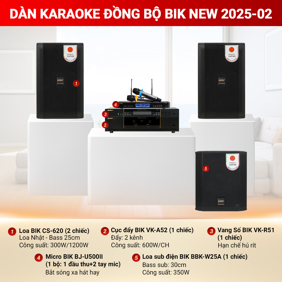 Dàn karaoke đồng bộ BIK New 2025-02
