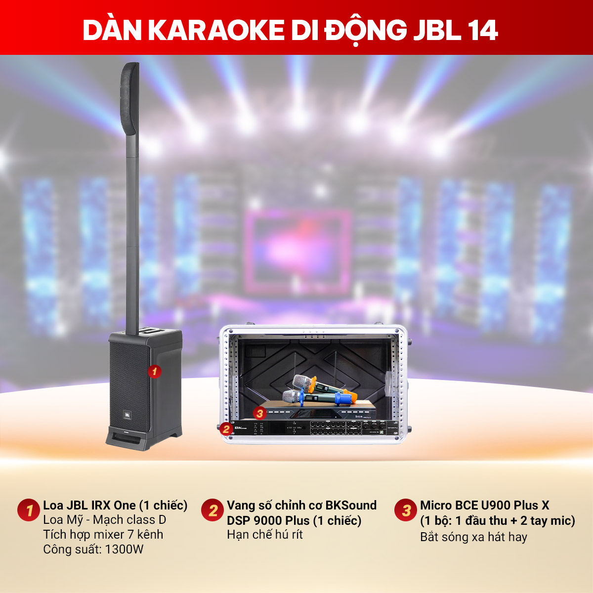 Dàn karaoke di động JBL 14