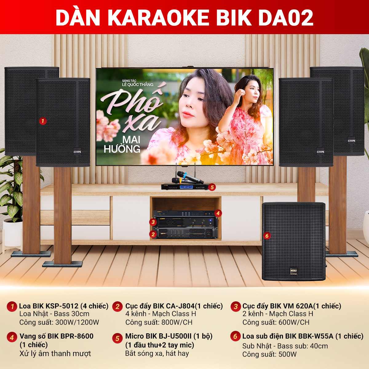 Dàn karaoke BIK DA02