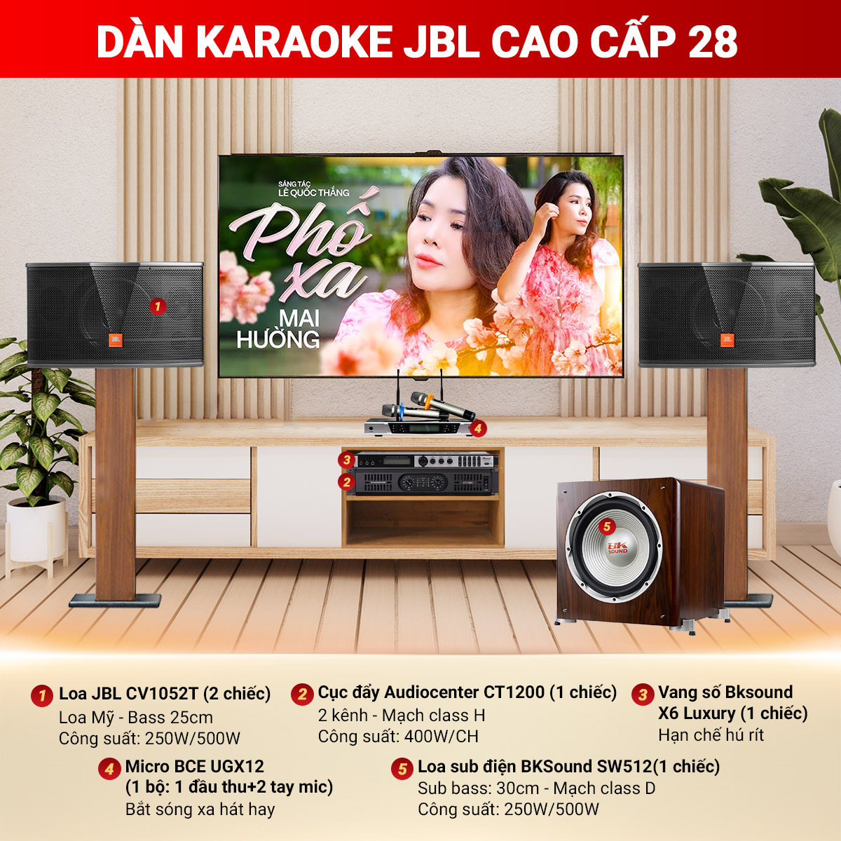 Dàn karaoke JBL cao cấp 28
