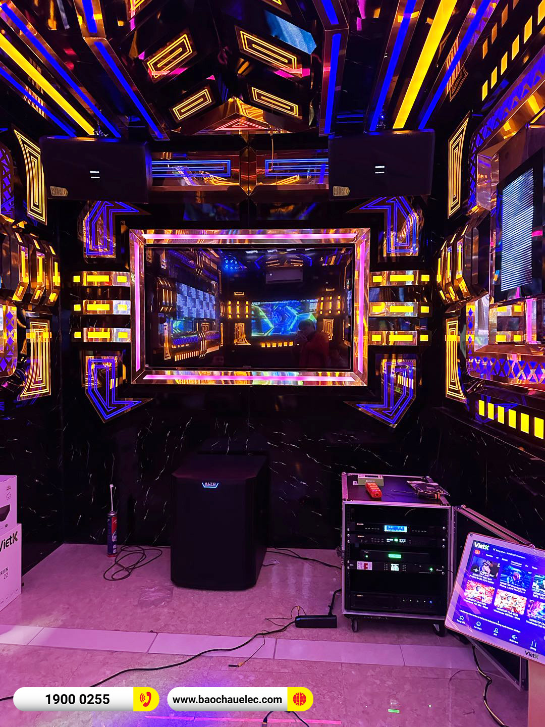 Lắp đặt phòng hát kinh doanh Domus hơn 90tr cho anh Hùng tại Phú Thọ