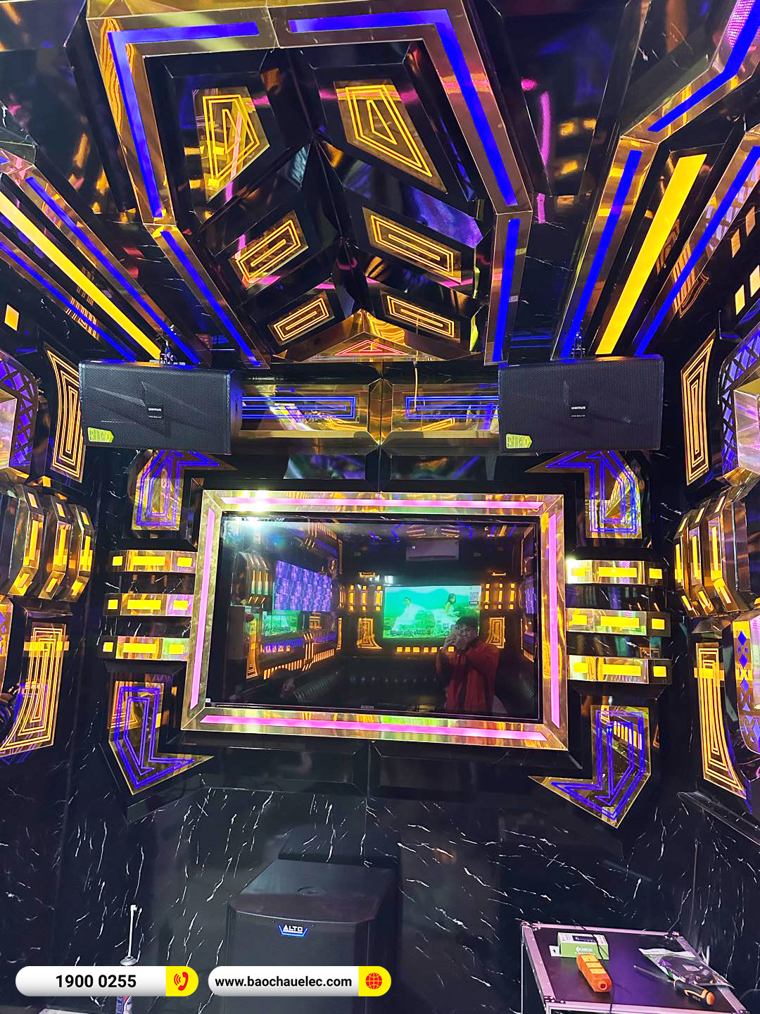 Lắp đặt phòng hát kinh doanh Domus hơn 90tr cho anh Hùng tại Phú Thọ