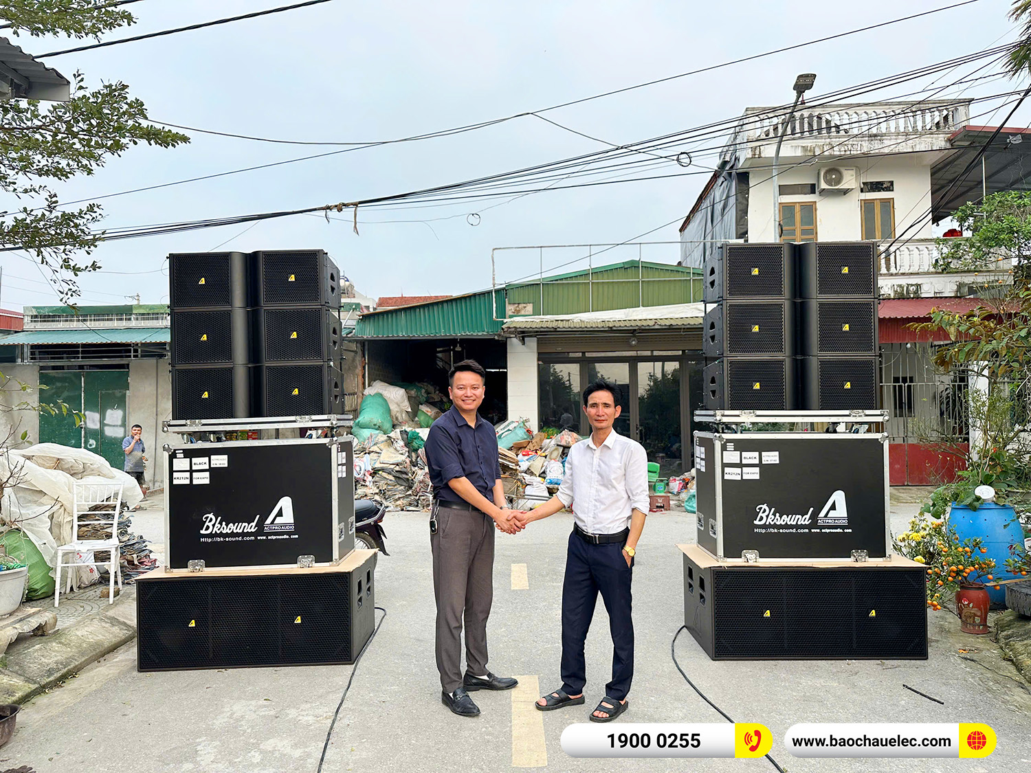 Lắp đặt dàn Line Array Actpro sự kiện, đám cưới hơn 242tr cho anh Hoan tại Hà Nam