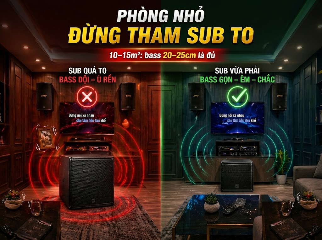 6 b&iacute; k&iacute;p v&agrave;ng lựa chọn loa sub karaoke kh&ocirc;ng &ugrave;, kh&ocirc;ng ph&iacute; tiền