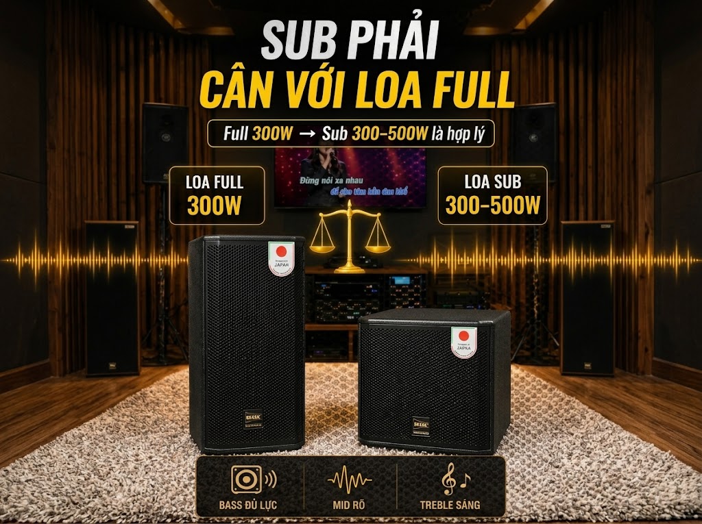 6 b&iacute; k&iacute;p v&agrave;ng lựa chọn loa sub karaoke kh&ocirc;ng &ugrave;, kh&ocirc;ng ph&iacute; tiền