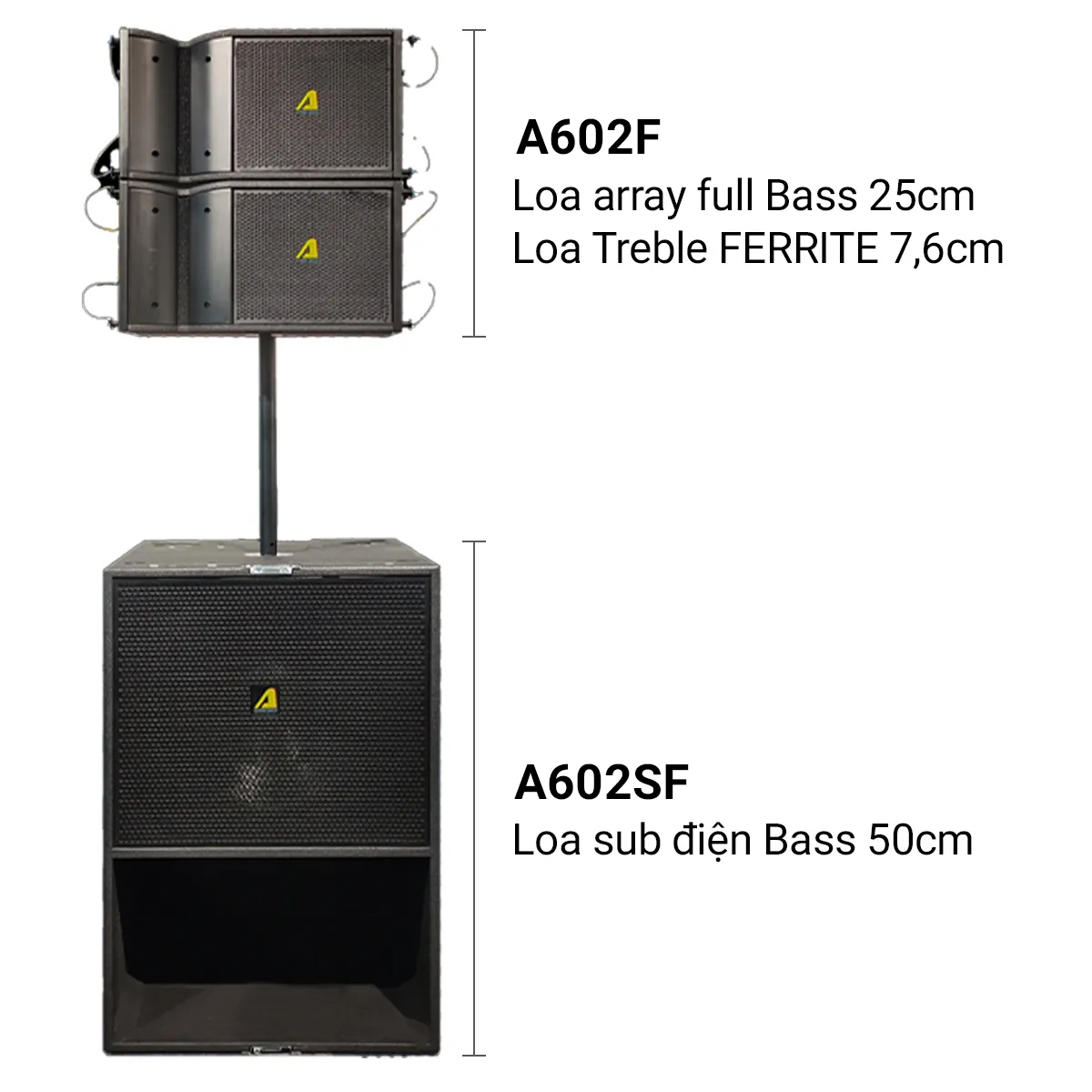 Bộ loa Array ACTPRO A602 suit từ Ferrite