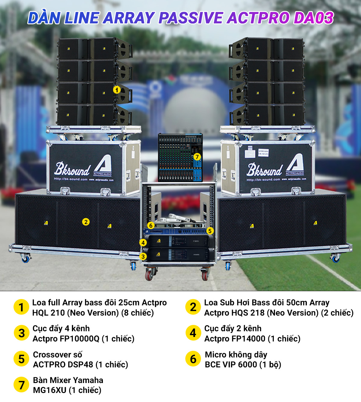 Dàn Line Array Passive Actpro DA03