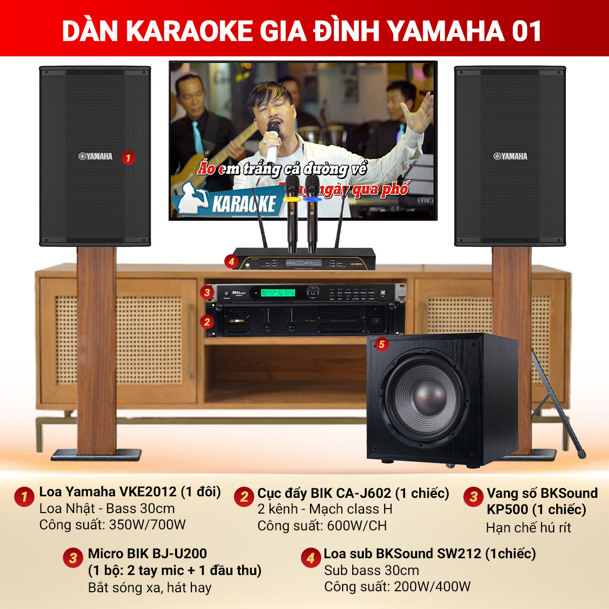 Dàn karaoke gia đình Yamaha 01