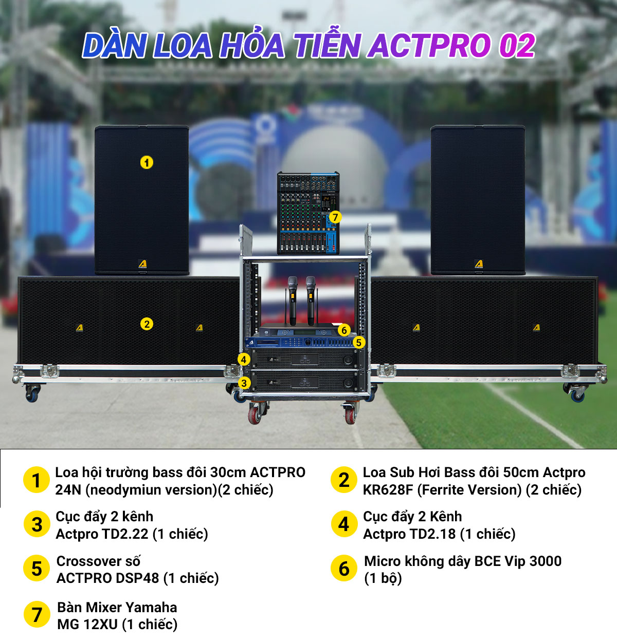 Dàn loa hỏa tiễn Actpro 02