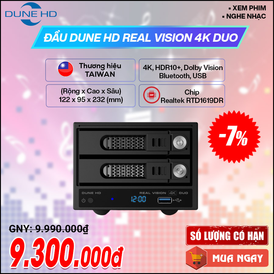 Đầu Dune HD Real Vision 4K Duo