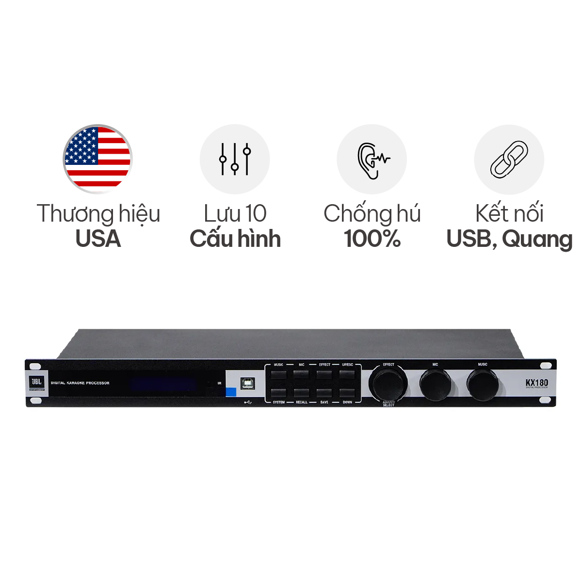 Vang số JBL KX180A (Chính Hãng)