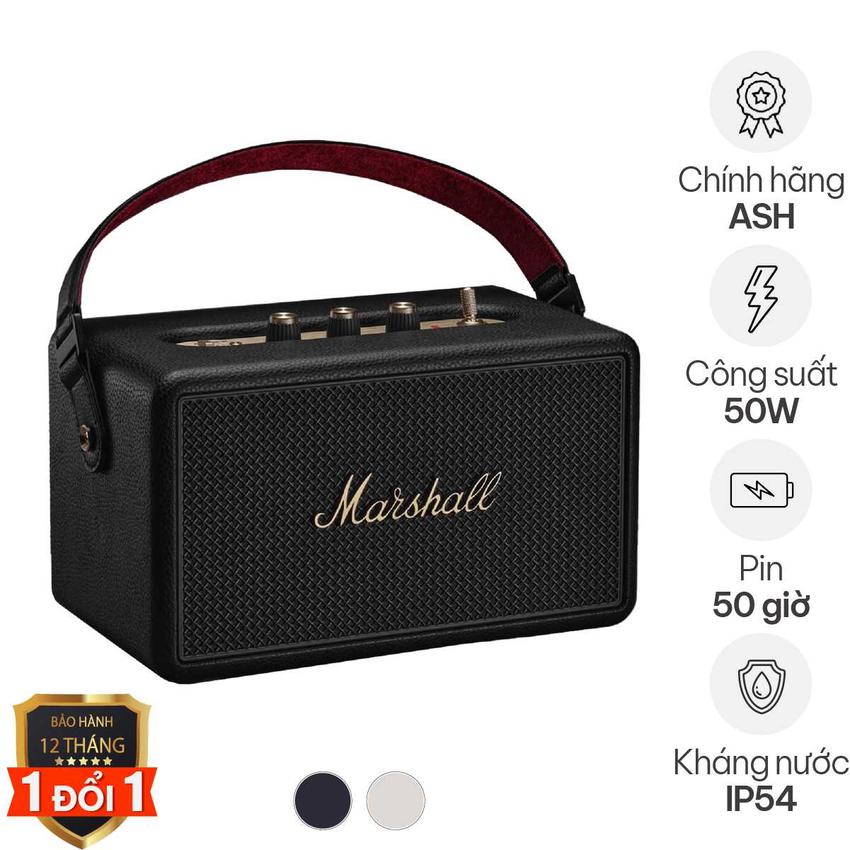 Loa Marshall Kilburn 3 (III) Chính Hãng ASH (50W, Pin 50h, Bluetooth 5.3, IP54)
