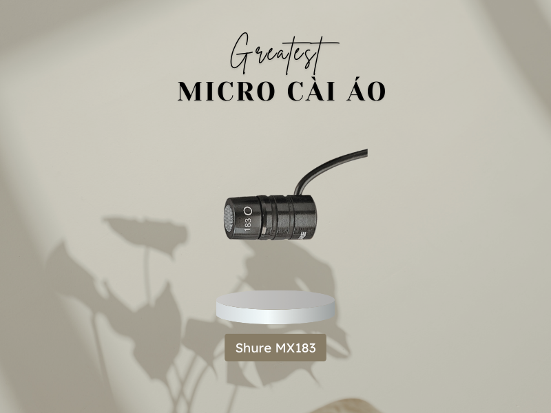 Micro cài áo Shure MX183-X