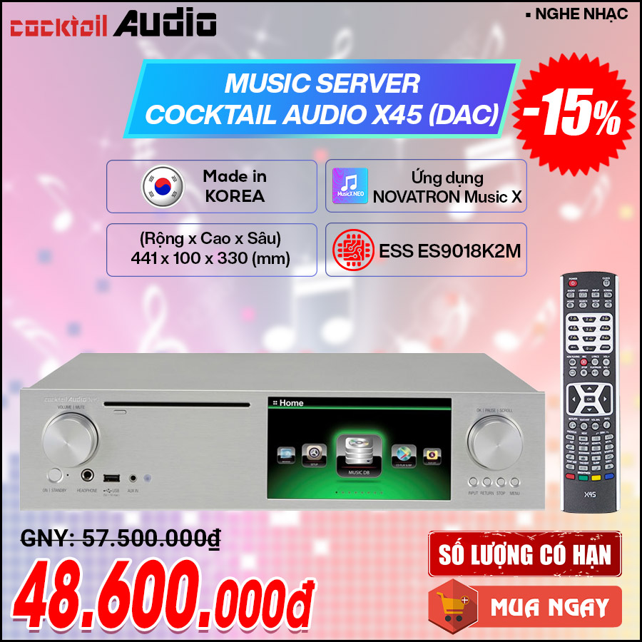 Music Server Cocktail Audio X45
