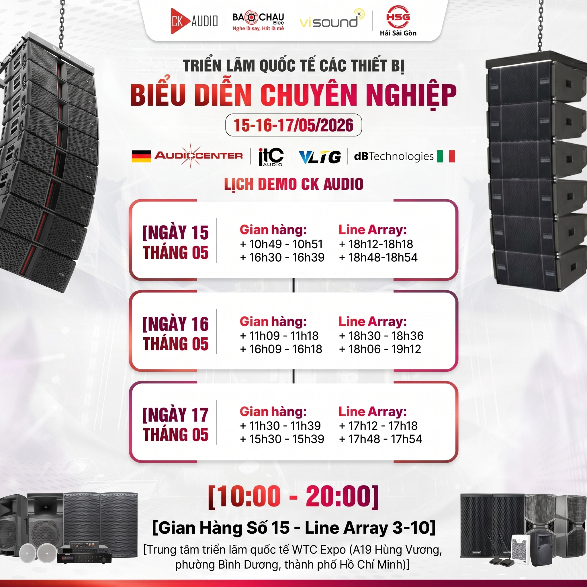 CK AUDIO KẾT HỢP CÙNG BẢO CHÂU ELEC THAM DỰ PLASE SHOW HỒ CHÍ MINH 2026