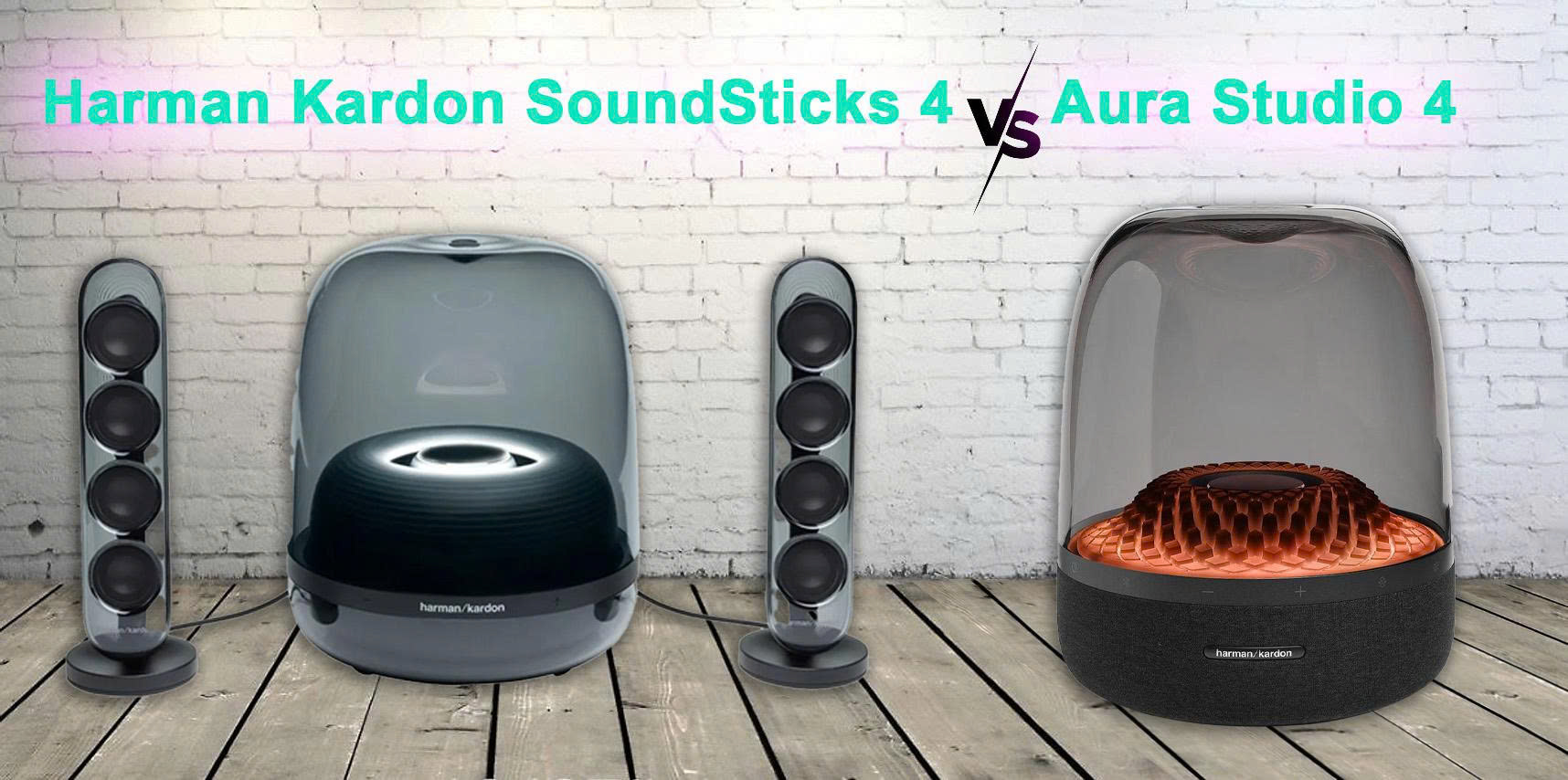 So sánh chi tiết loa H/K Soundstick 4 vs Aura Studio 4 -Loại nào tốt hơn?