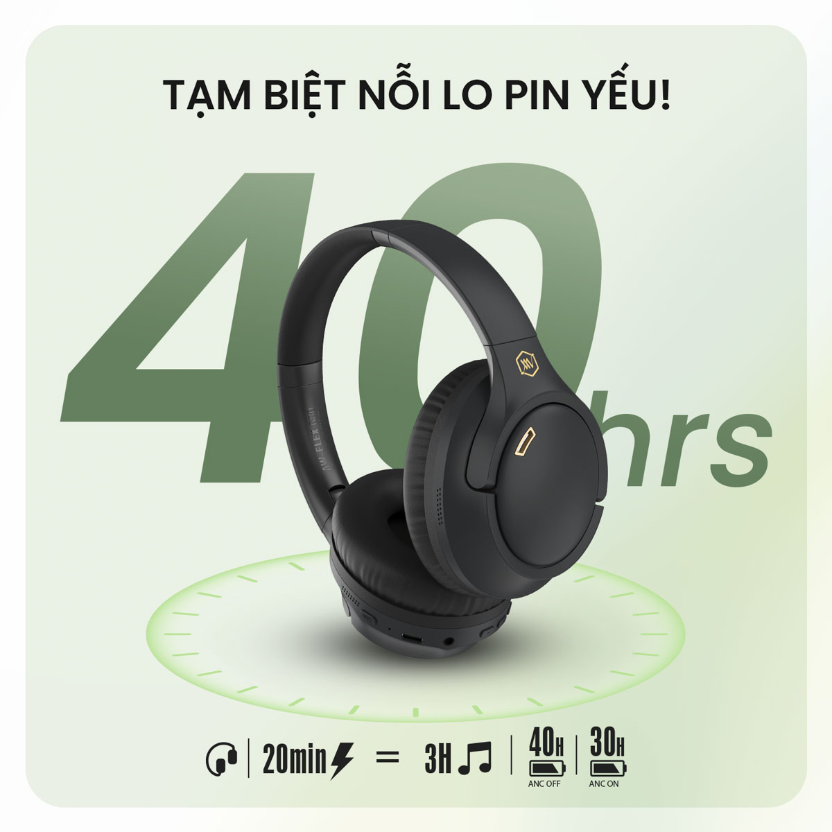 Tai Nghe Không Dây Chống Ồn Alpha Works FLEX 680