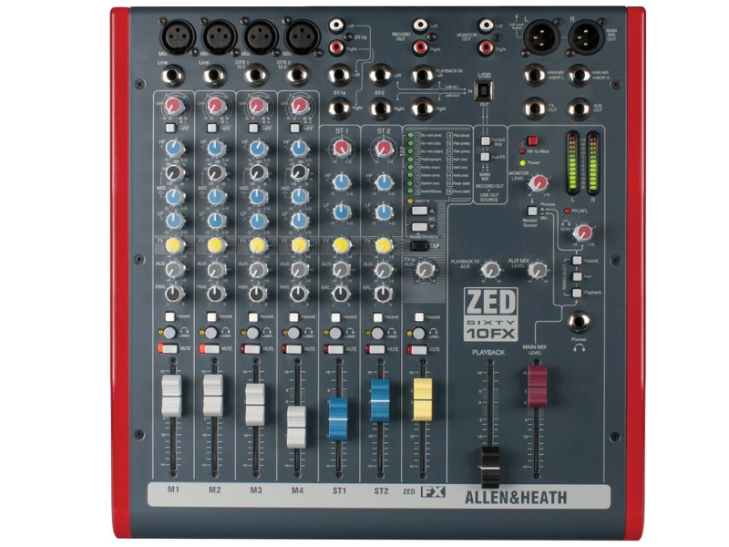 Mixer Allen & Heath ZED60-10FX