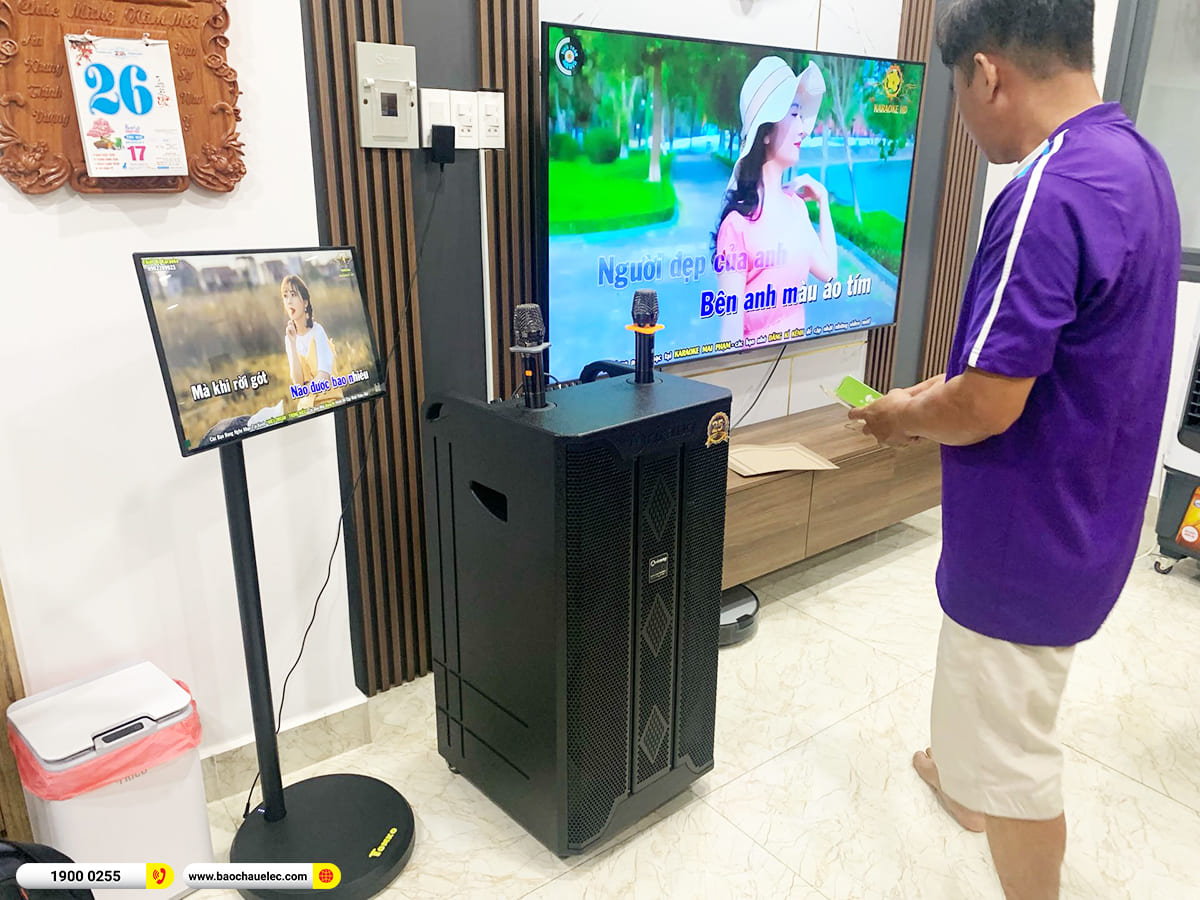 Bàn giao loa Arirang MK3 Max, màn hình Tomko hơn 14tr cho chị Phương ở TPHCM