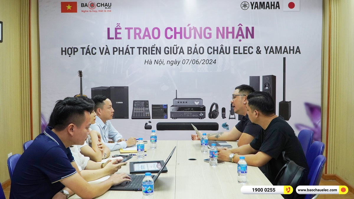 Bảo Châu Elec nhận giấy chứng nhận hợp tác và phát triển của Yamaha