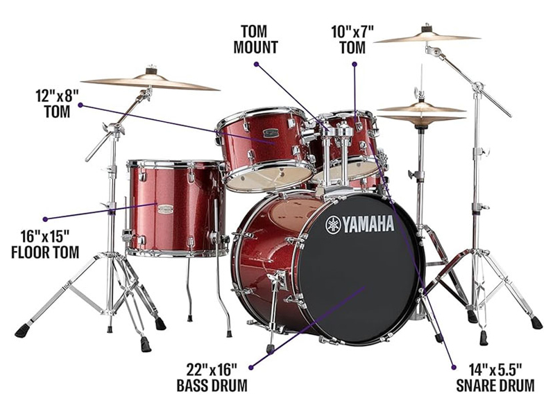 Bộ trống dàn cơ Yamaha Rydeen RDP2F5