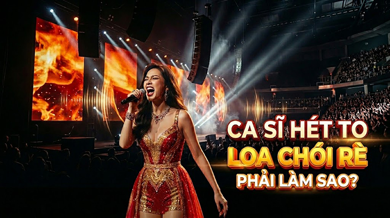 Ca sĩ h&eacute;t to loa ch&oacute;i r&egrave;, phải l&agrave;m sao?