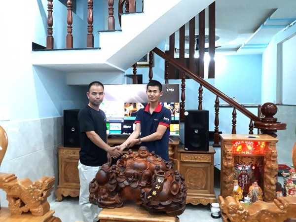 Dàn loa karaoke Full của gia đình anh Thi tại Thủ Đức, HCM