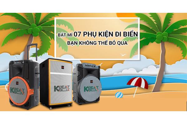 Loa kéo di động karaoke không thể thiếu khi đi biển
