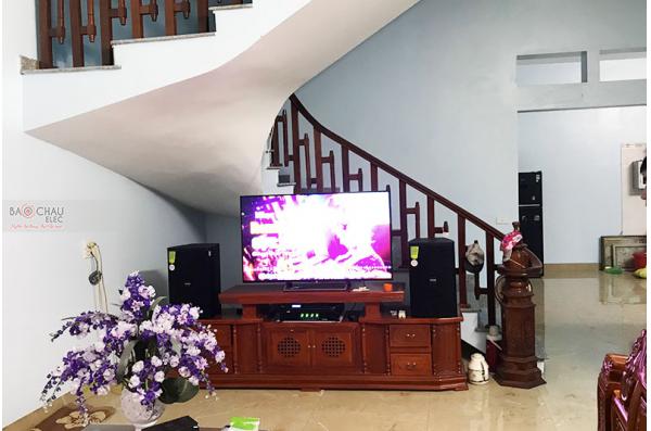 Lắp đặt dàn karaoke gia đình anh Thanh tại Bắc Ninh (Domus DP6120, SAE TX650Q, DSP9000, U900 Plus)