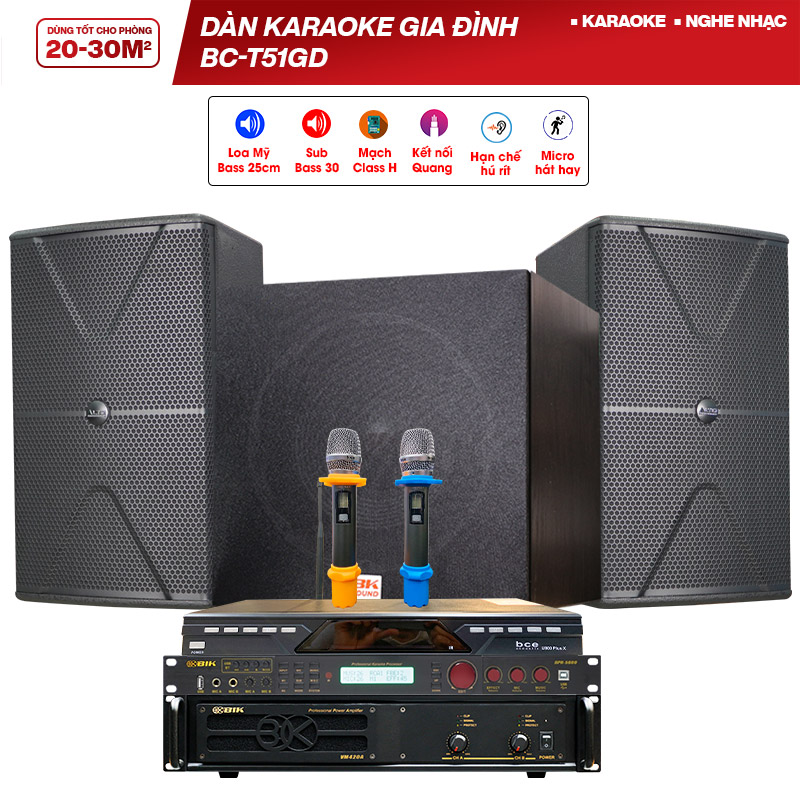 Dàn hát karaoke BC-T51GD - Hình 1