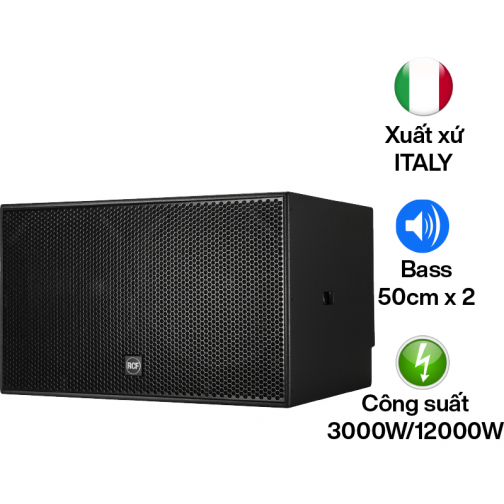 Loa Sub Hơi Kép Bass 50cm RCF S 8028 II (Đen)