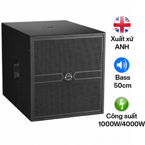 Loa Sub Hơi Bass 50cm Wharfedale Anglo E18B (Sub Đơn, 1000W-4000W, Lắp ráp UK-Anh)