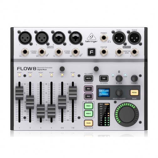 Bàn Mixer Behringer Flow 8 (Mixer digital, 8 Input, 2 FX, USB/Audio Interface)